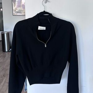 Cropped zip up jacket